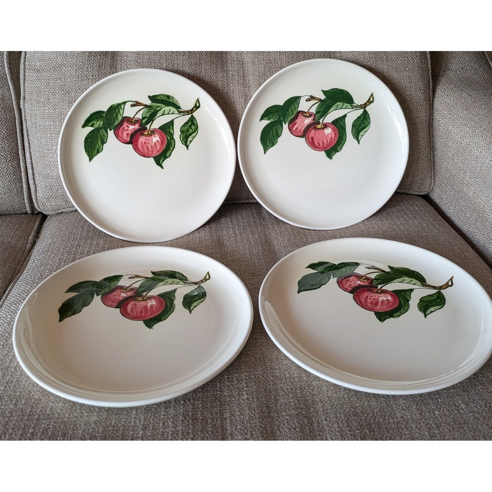 Vintage Metlox Poppytrail "California Apple" Dinner Plates 10 3/8" Set of 4